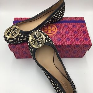 Tory Burch dotted pony print ballet flats